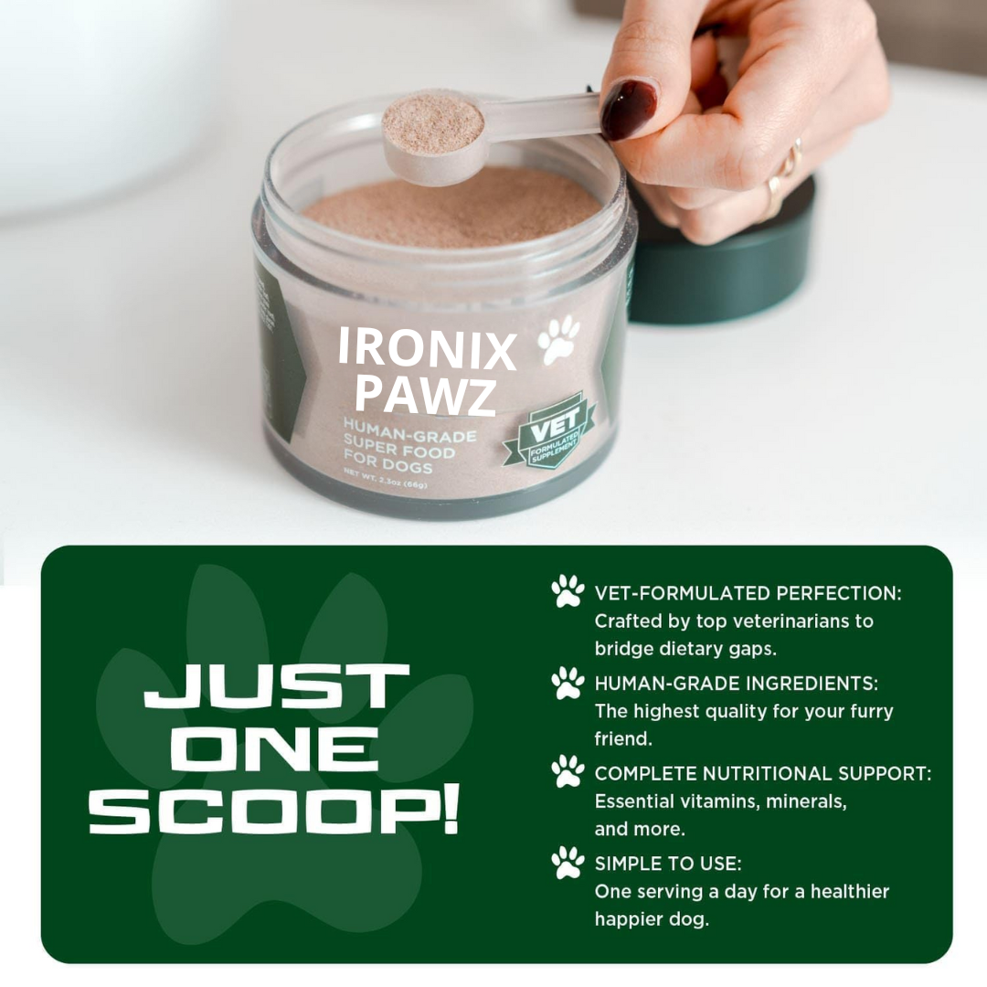 Ironix Pawz-SuperGreen Dog Blend