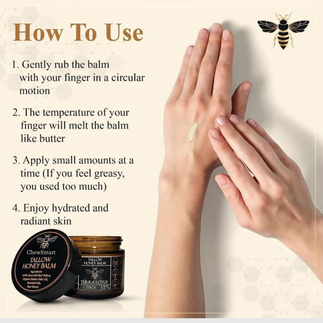Organic Grass-Fed Beef Tallow Balm
