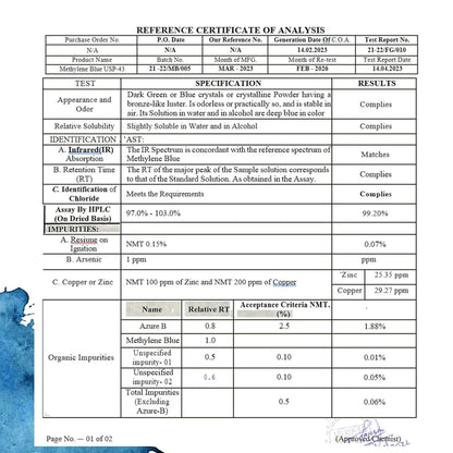 USP Grade Methylene Blue