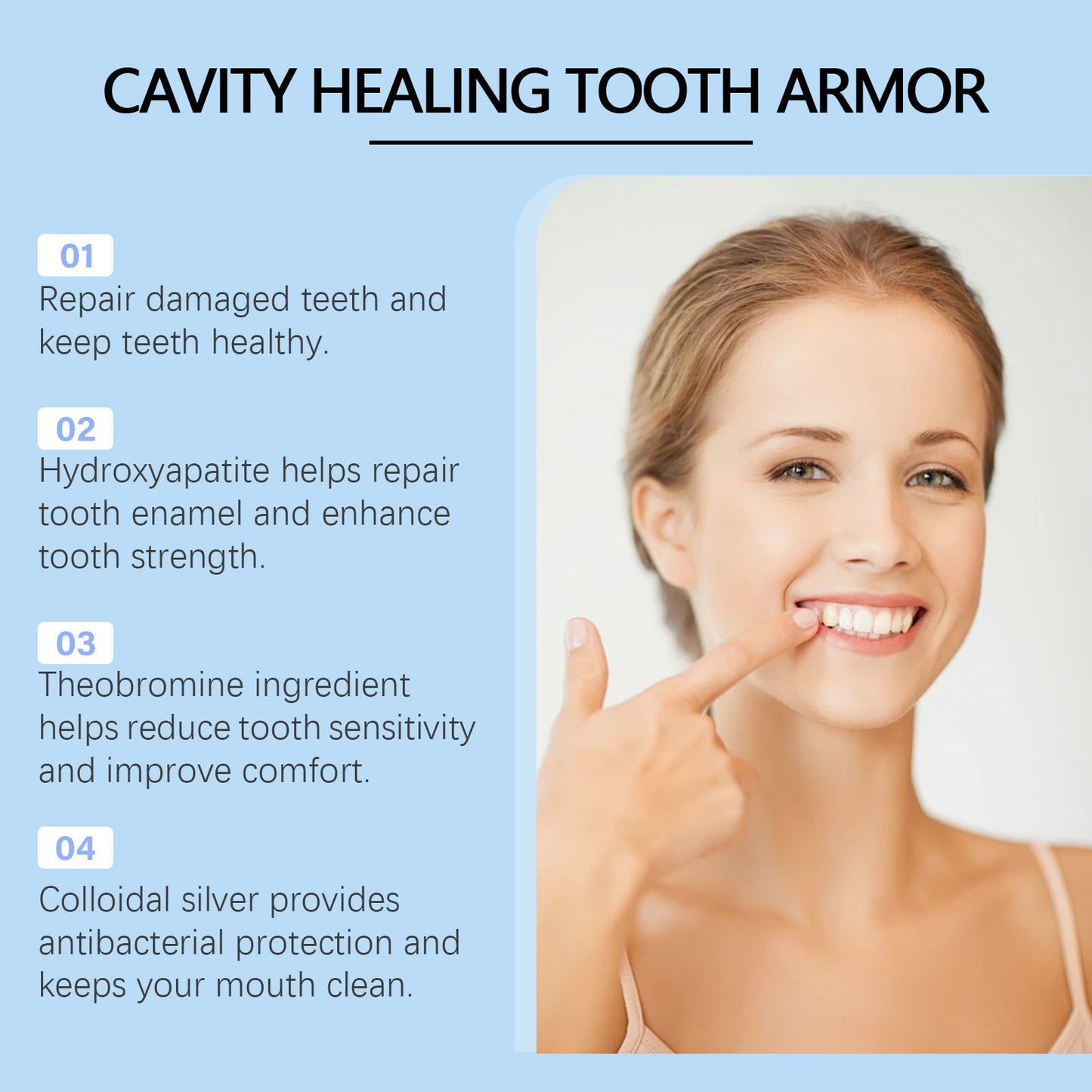 Cavity Healing Tooth Armor
