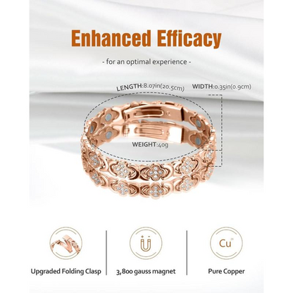 Pure Copper Magnetic Bracelet-Four-leaf Clover