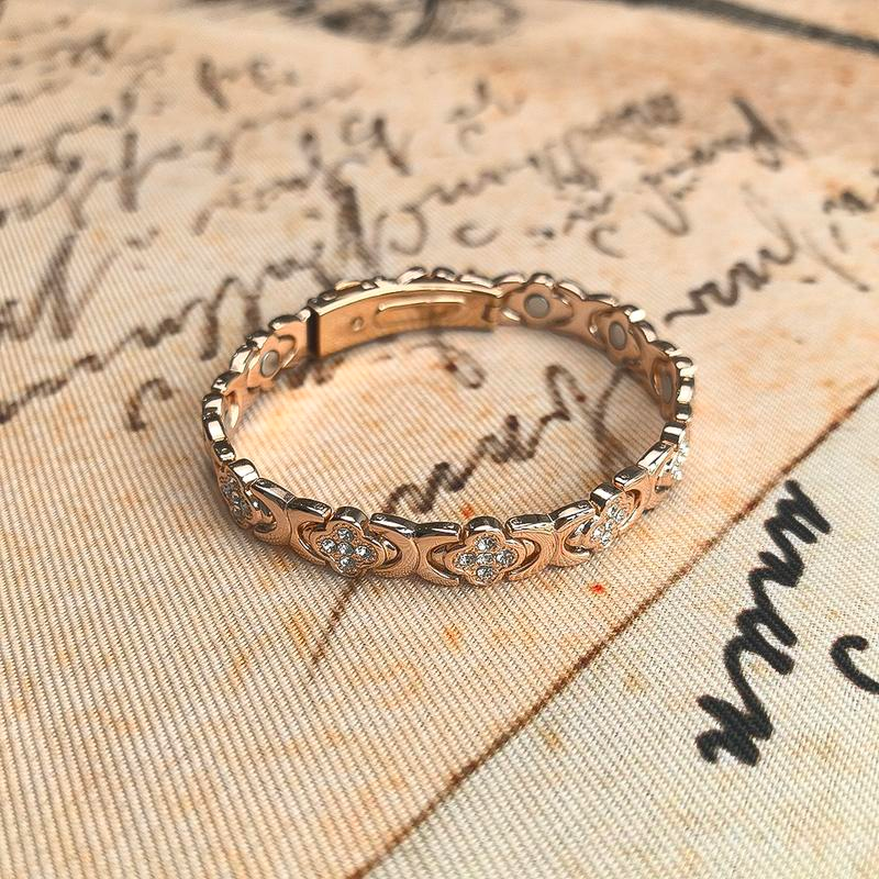 Pure Copper Magnetic Bracelet-Four-leaf Clover
