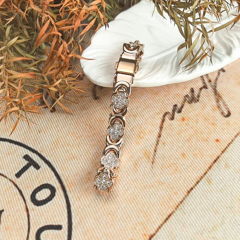 Pure Copper Magnetic Bracelet-Four-leaf Clover